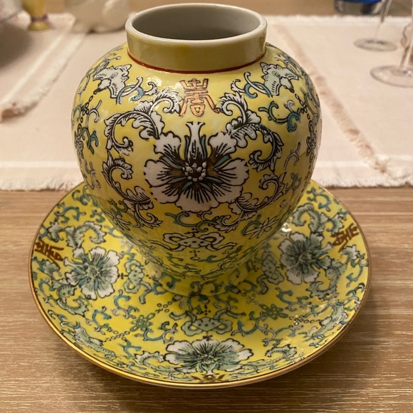 STUNNING 2 piece HILDEGARD JAPANESE PORCELAIN VASE & BOWL! Gorgeous!🌻🌻 - Picture 9 of 9